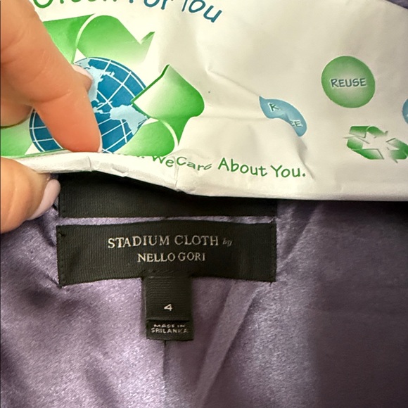 J. Crew Purple Stadium Cloth Coat - NWOT - Picture 2 of 3